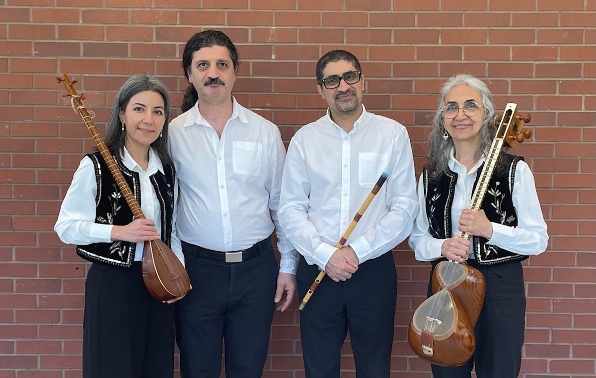 The Iraj ensemble with their instruments